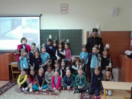 Barbórka - spotkanie z górnikiem w klasie 1b