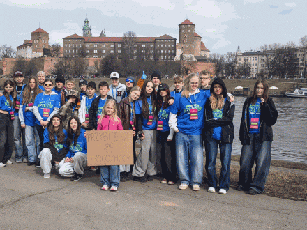 Wolontariusze na Krakowskim Biegu Kobiet