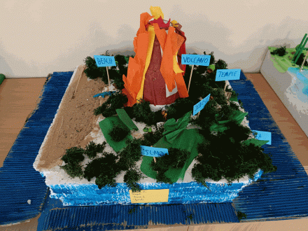 Makiety krajobrazów - zajęcia F4M w klasie 3a