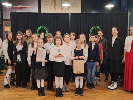 Chór SP95 na XXII Krakowskim Konkursie Tradycyjnej Pieśni i Piosenki Polskiej