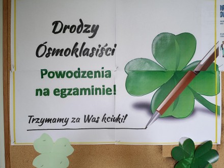 Ósmoklasiści na start...