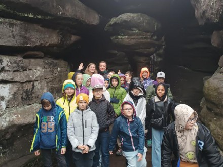 Wycieczka klas 5a i 5c w Góry Stołowe