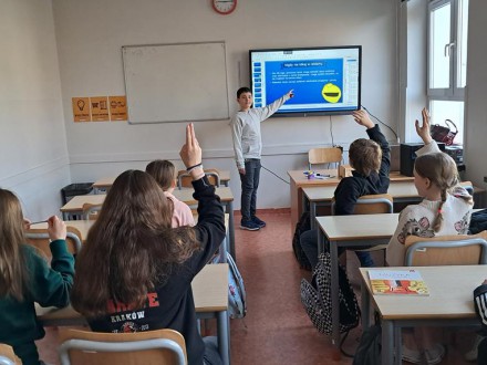 Lekcja przygotowana przez ucznia w klasie 6b