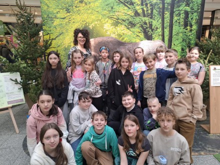 Klasa 4b na warsztatach przyrodniczych