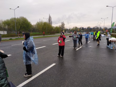 Wolontariusze na 19 Cracovia Maratonie