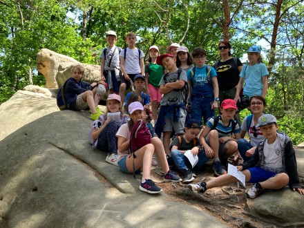 Klasa 3a w Beskidzie Sądeckim