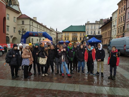 Wolontariusze na Biegu Sylwestrowym