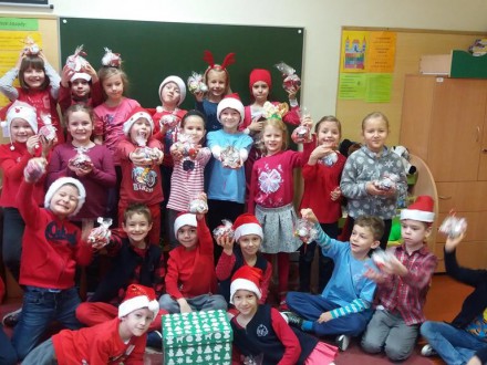 Mikołaj w klasie 1c