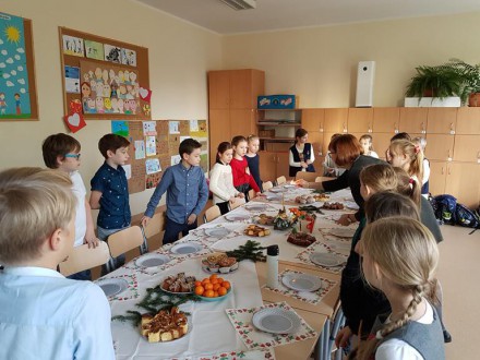 Wigilijne spotkanie w klasie 3 b