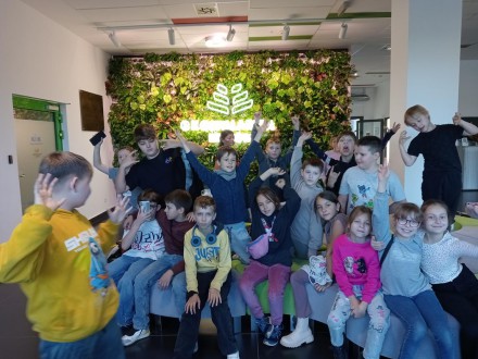 Klasa 4b w Ekospalarni Kraków