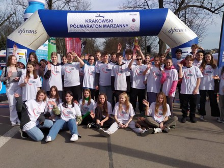 Wolontariusze na Biegu Marzanny