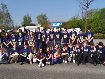 Wolontariusze na 20. Cracovia Maratonie