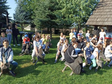 Klasy 5a i 5c w Grodzie Rycerskim