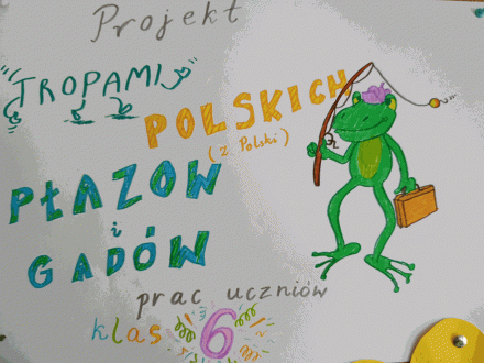 „Tropami polskich płazów i gadów”- projekt przyrodniczy klas 6