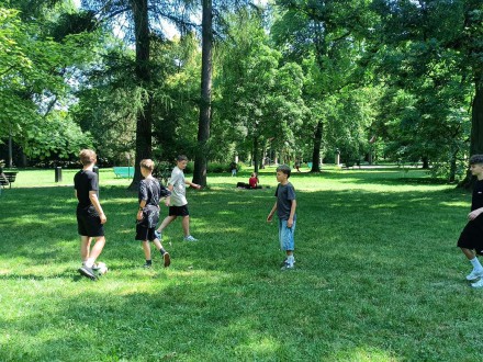 Klasa 6d w Parku Jordana