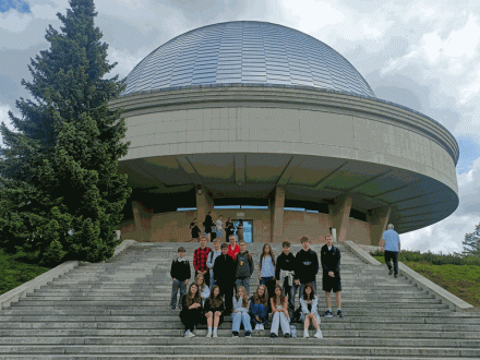 Klasa 7a w Planetarium Śląskim