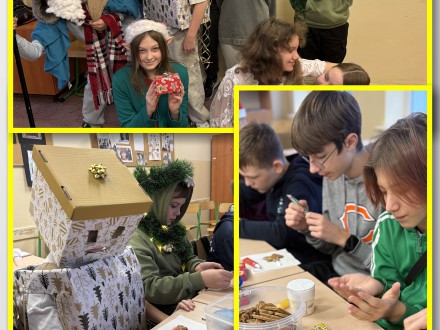 Świąteczne zajęcia języka angielskiego – 5b i 7b w magicznej atmosferze Bożego Narodzenia