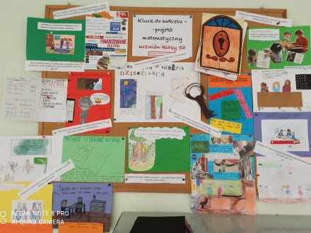 „Klucz do sukcesu- matematyka” - projekt klasy 5d