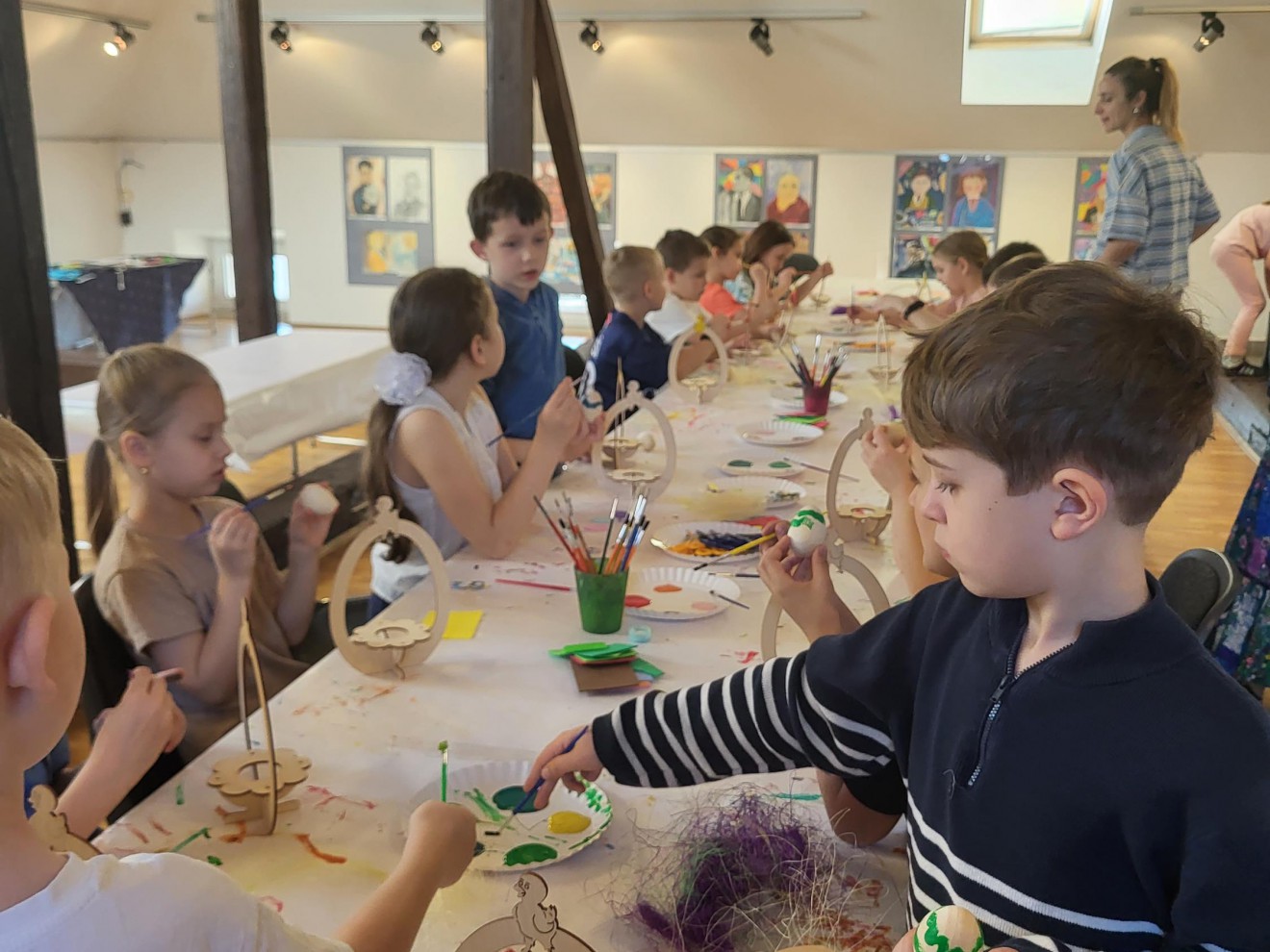 Klasa 1b na warsztatach wielkanocnych