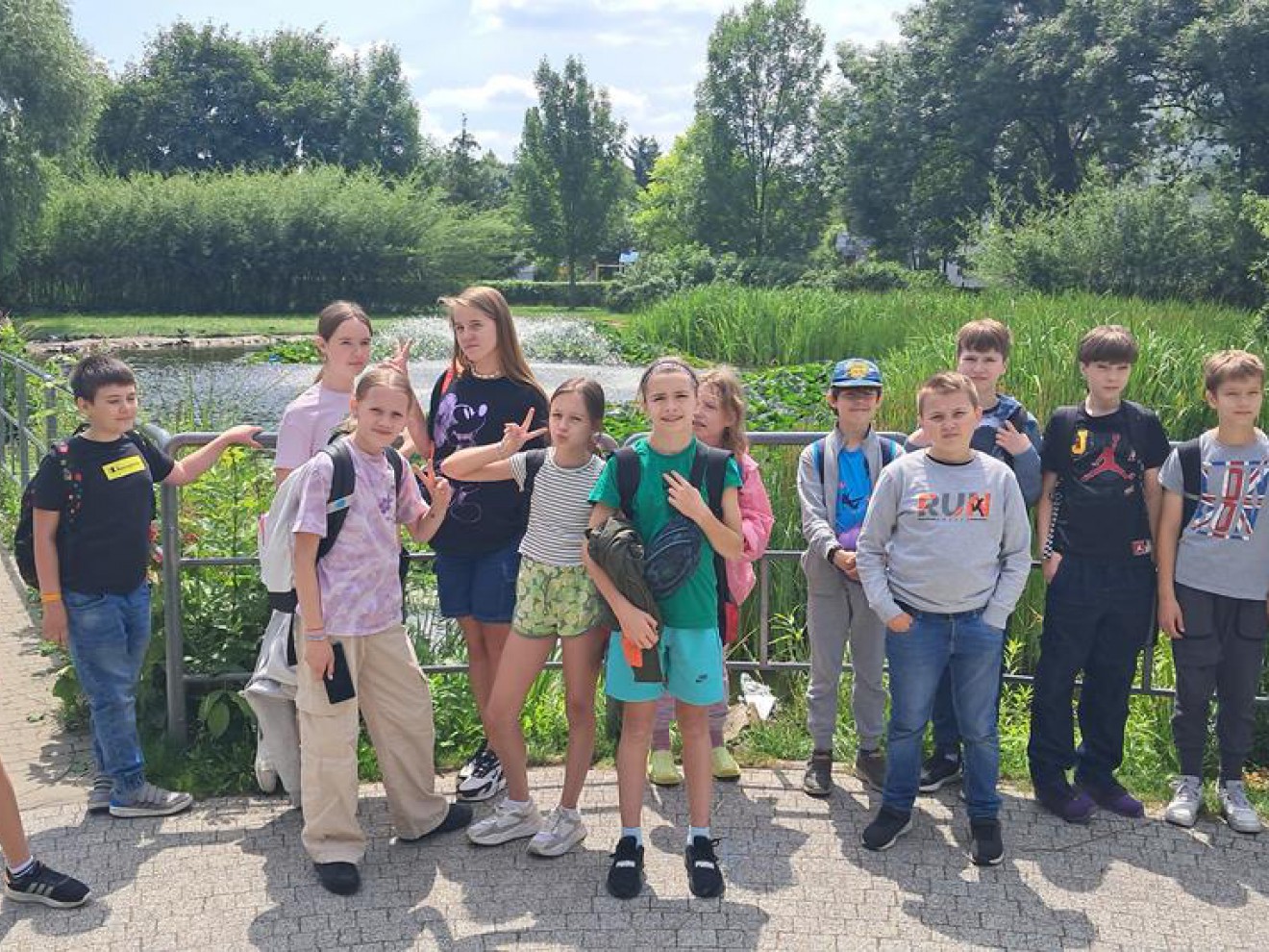 Klasa 5b w Parku Zaczarowanej Dorożki