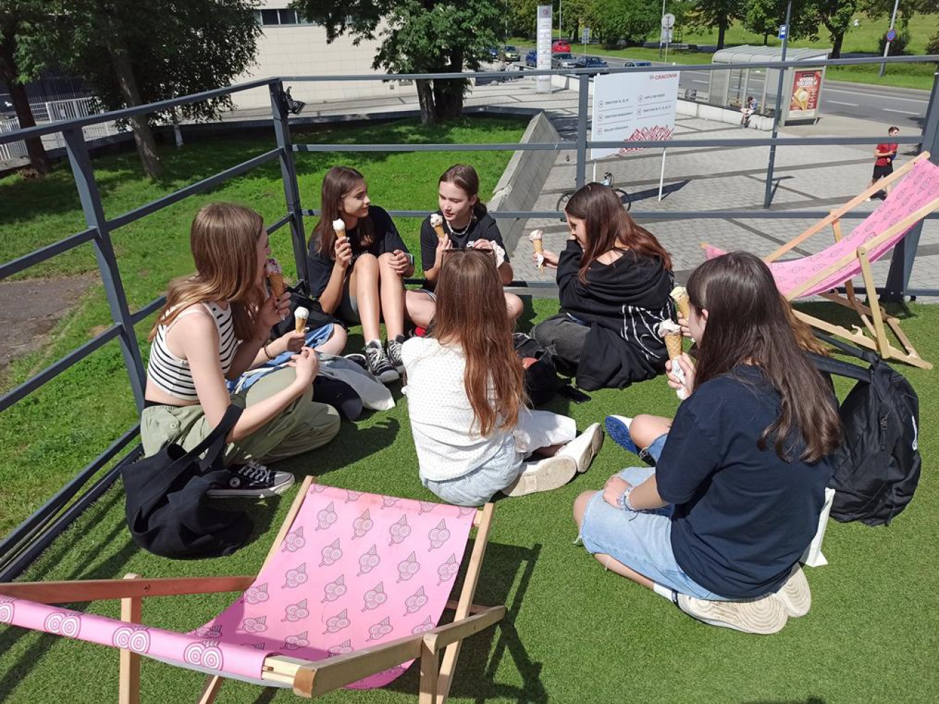 Klasa 6e w Parku Jordana