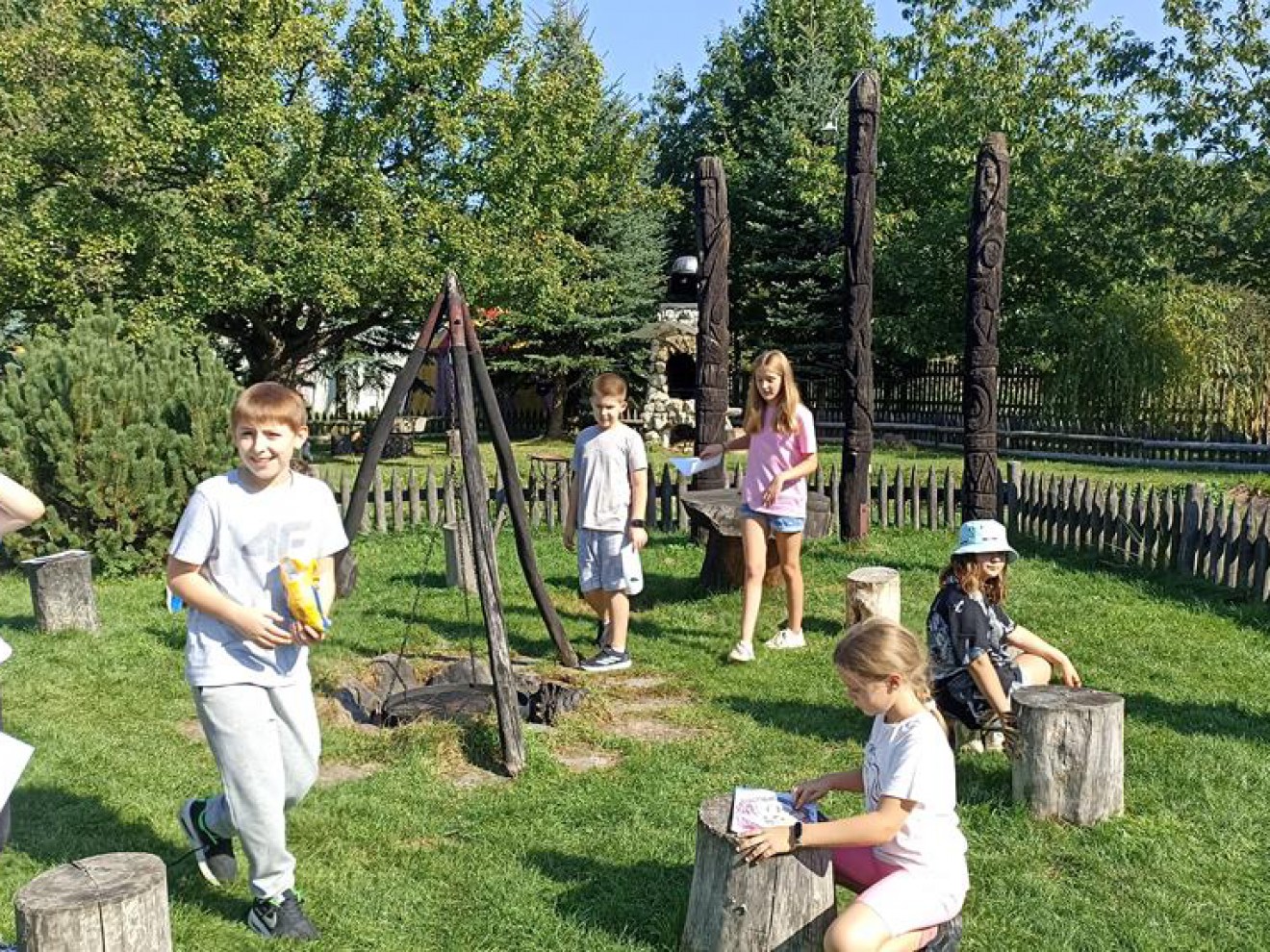 Klasy 5a i 5c w Grodzie Rycerskim