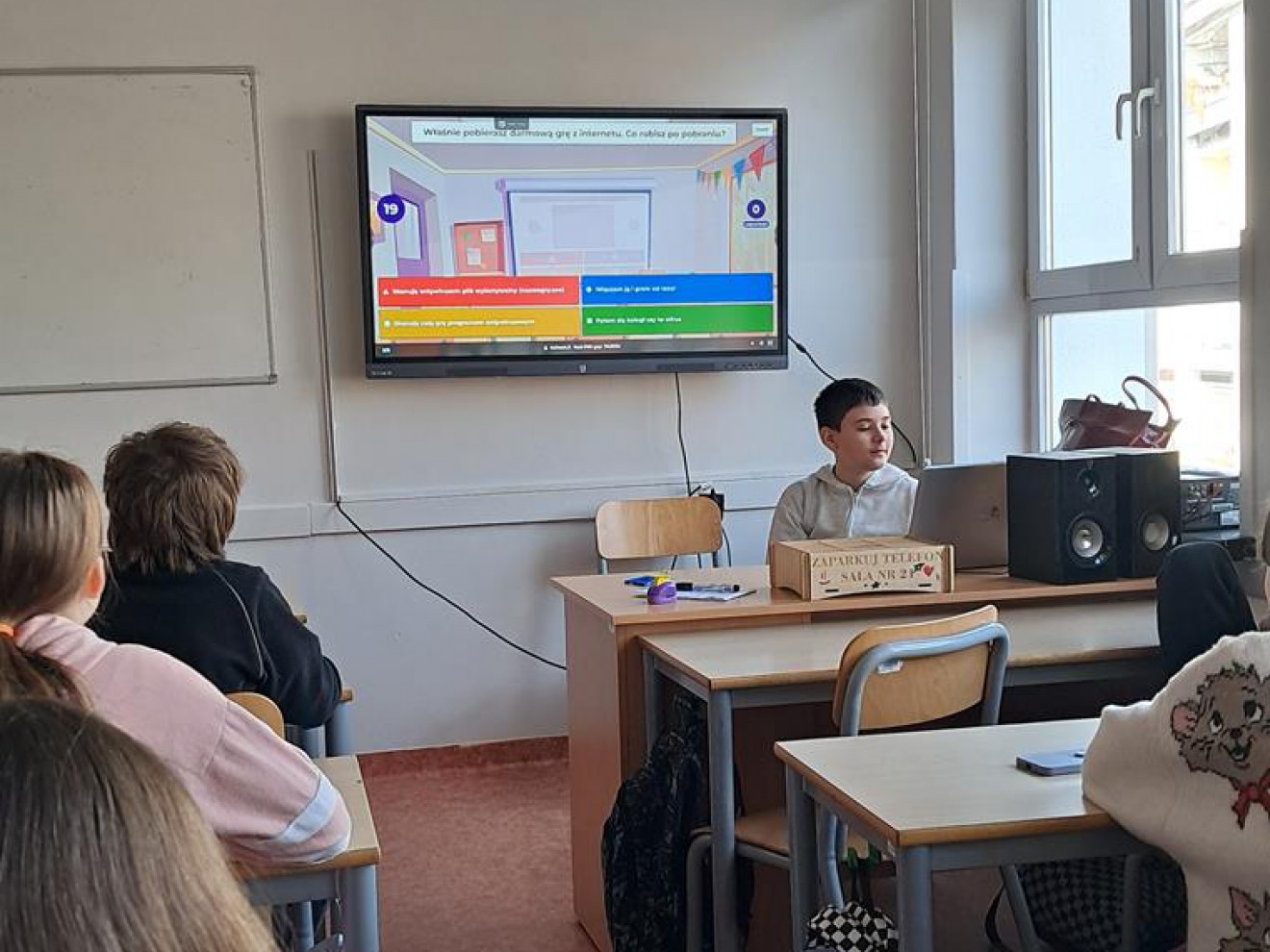 Lekcja przygotowana przez ucznia w klasie 6b