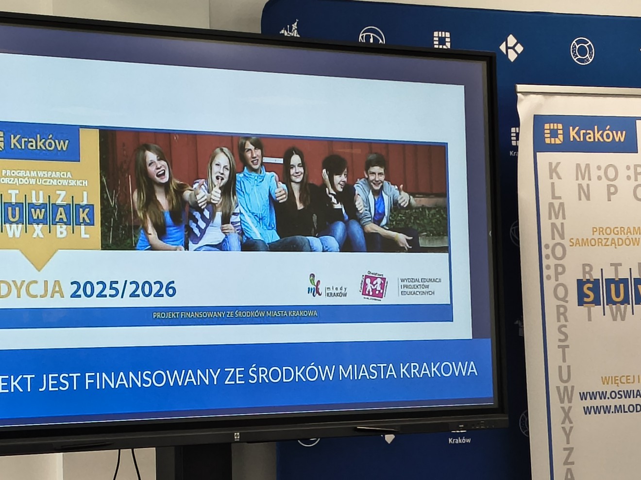 Rada Samorządu Uczniowskiego na „Spotkaniu szkolnych liderów partycypacji i samorządności”