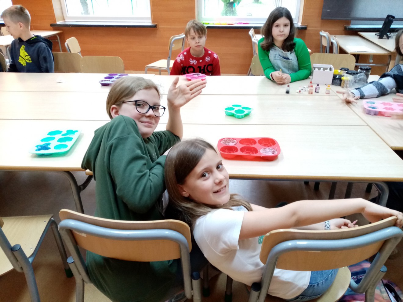 Warsztaty mydlarskie w klasie 4a