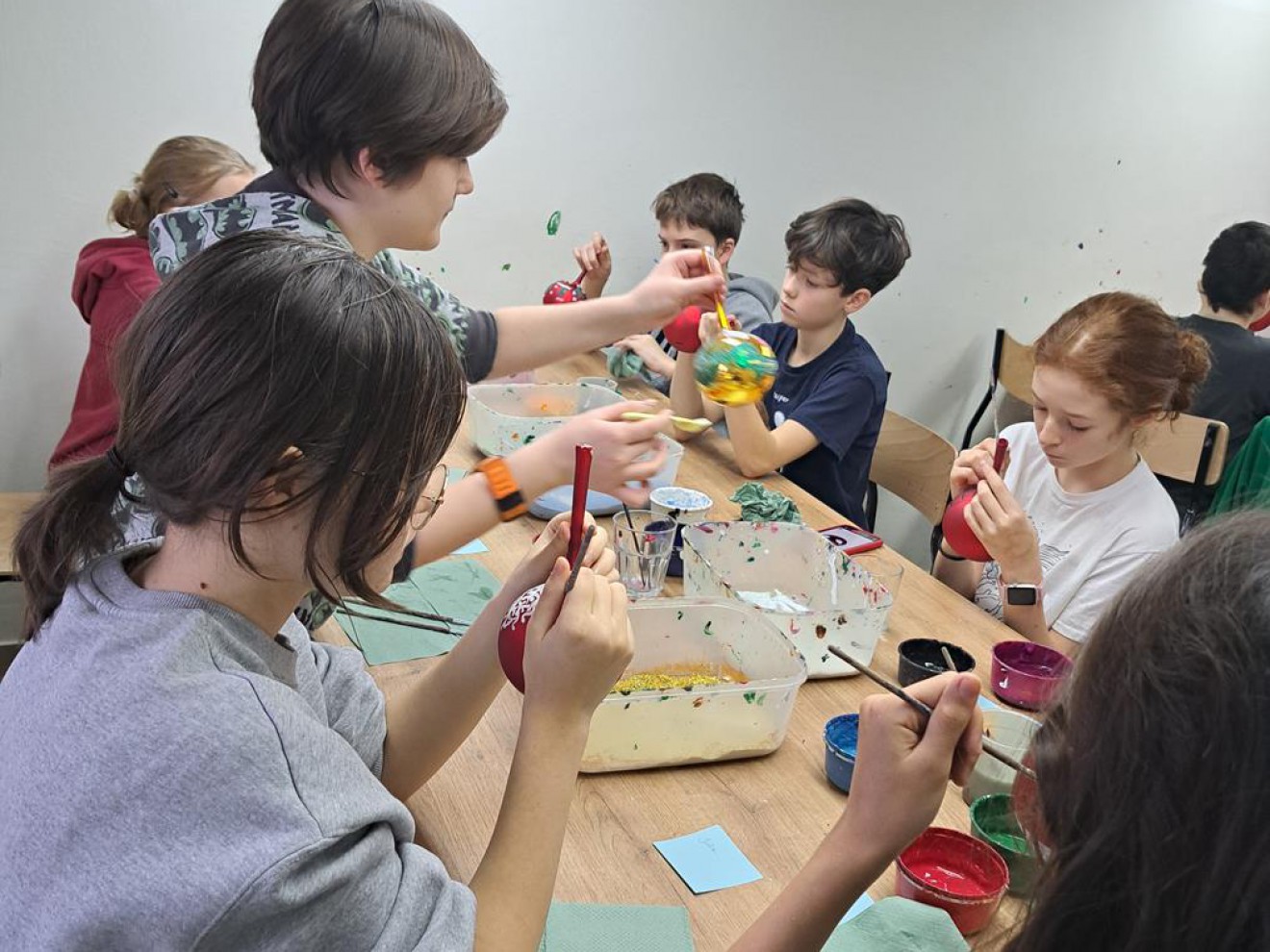 Warsztaty świąteczne klasy 6d, 6e i 6f