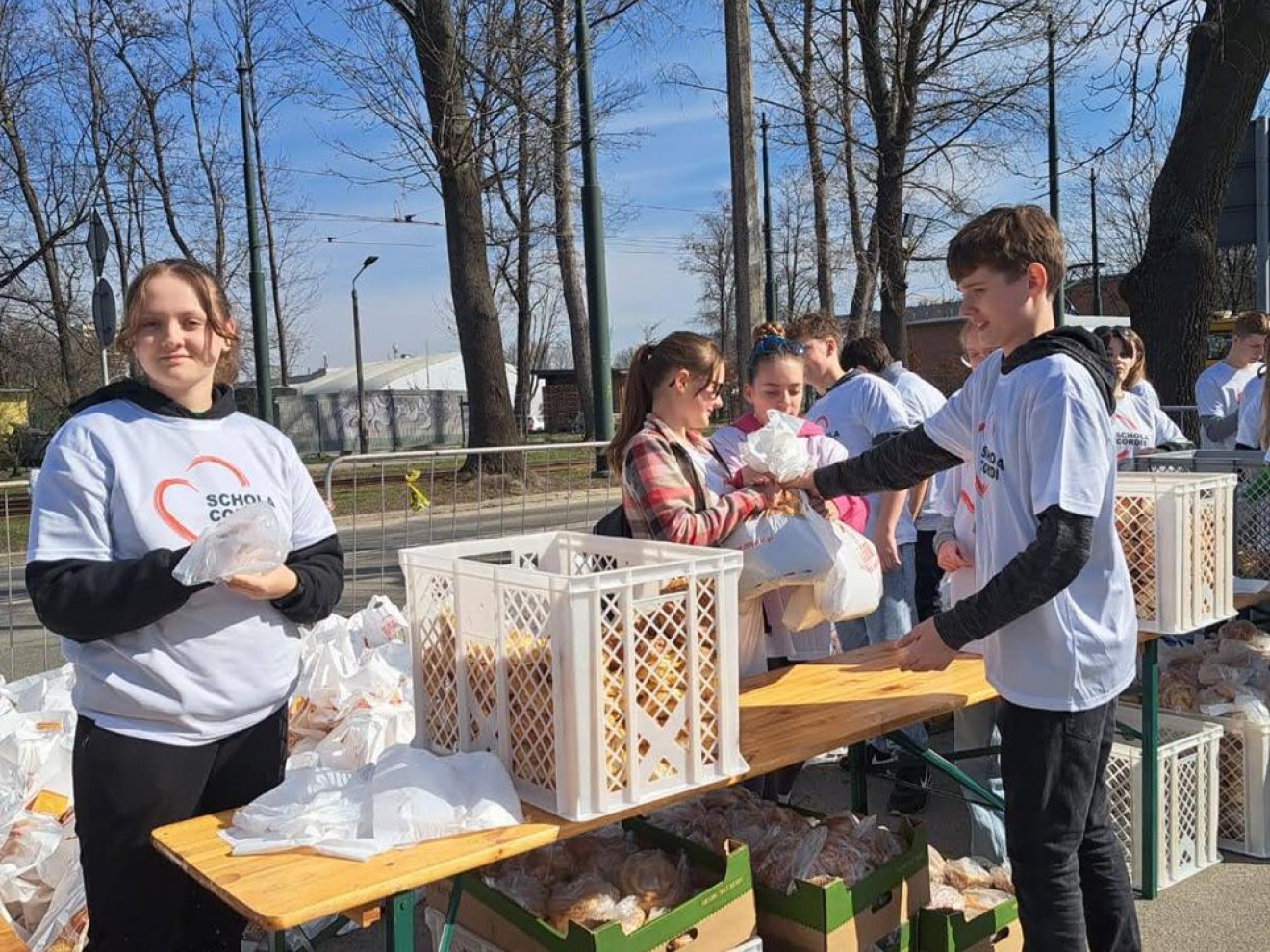 Wolontariusze na Biegu Marzanny