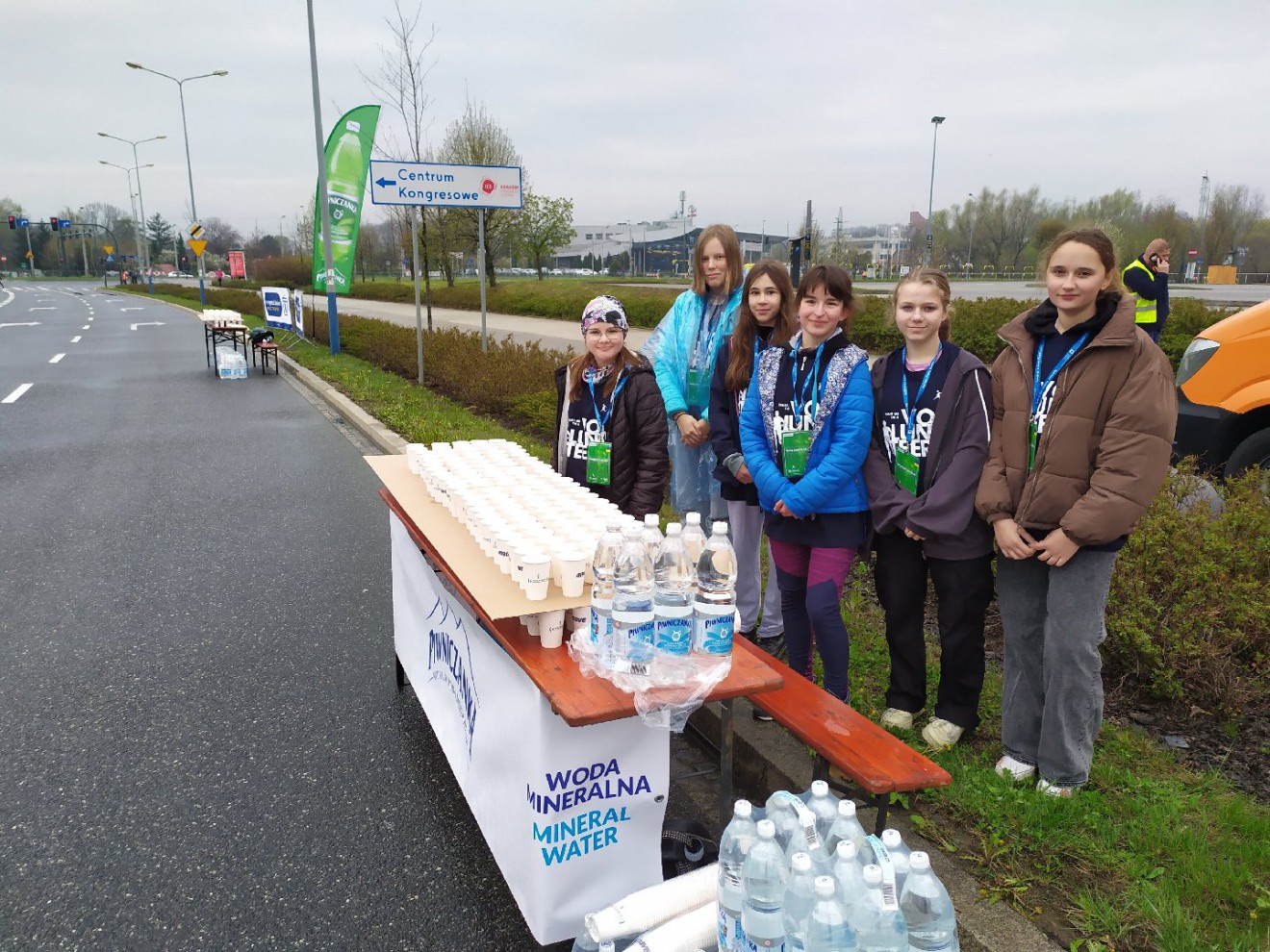 Wolontariusze na 19 Cracovia Maratonie