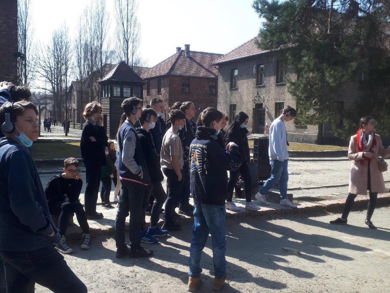 Wycieczka klas  ósmych do Oświęcimia