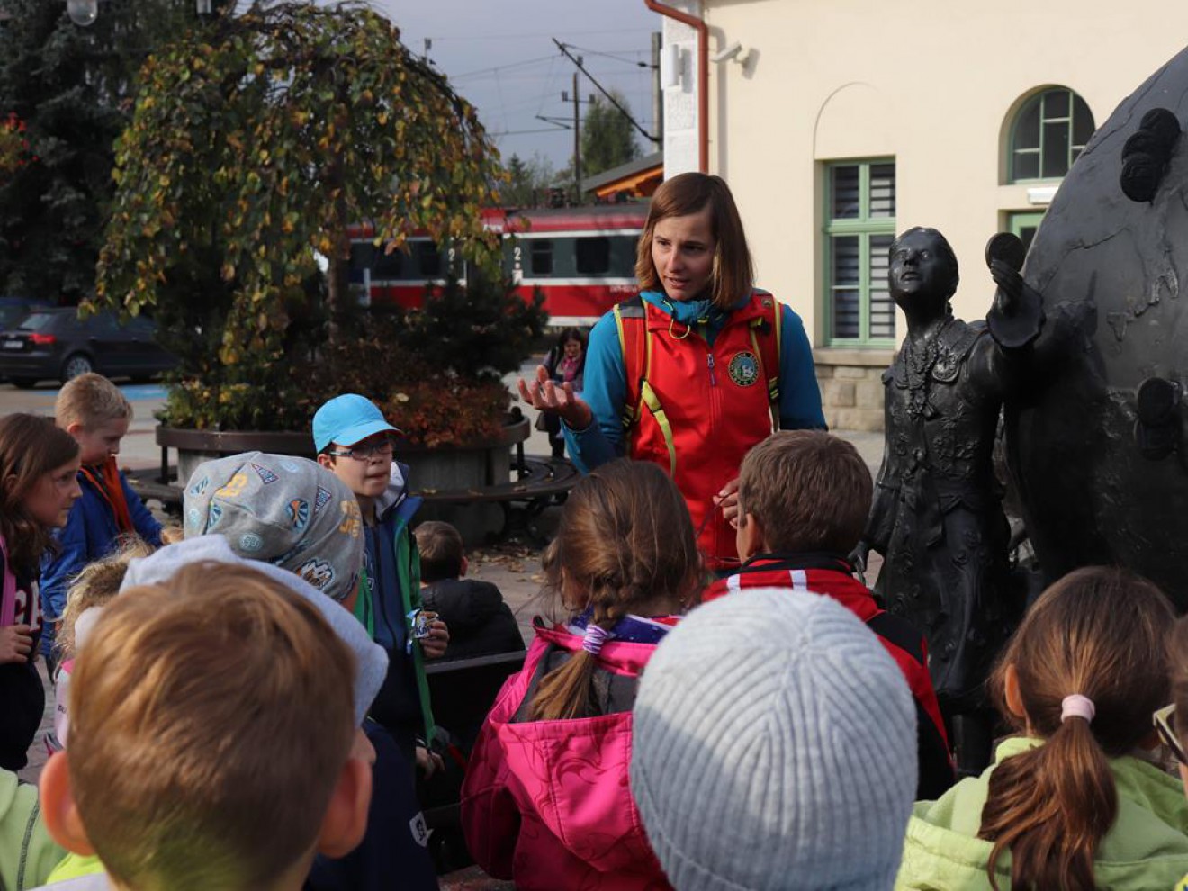 Wycieczka klasy IV b i IV e na Maciejową