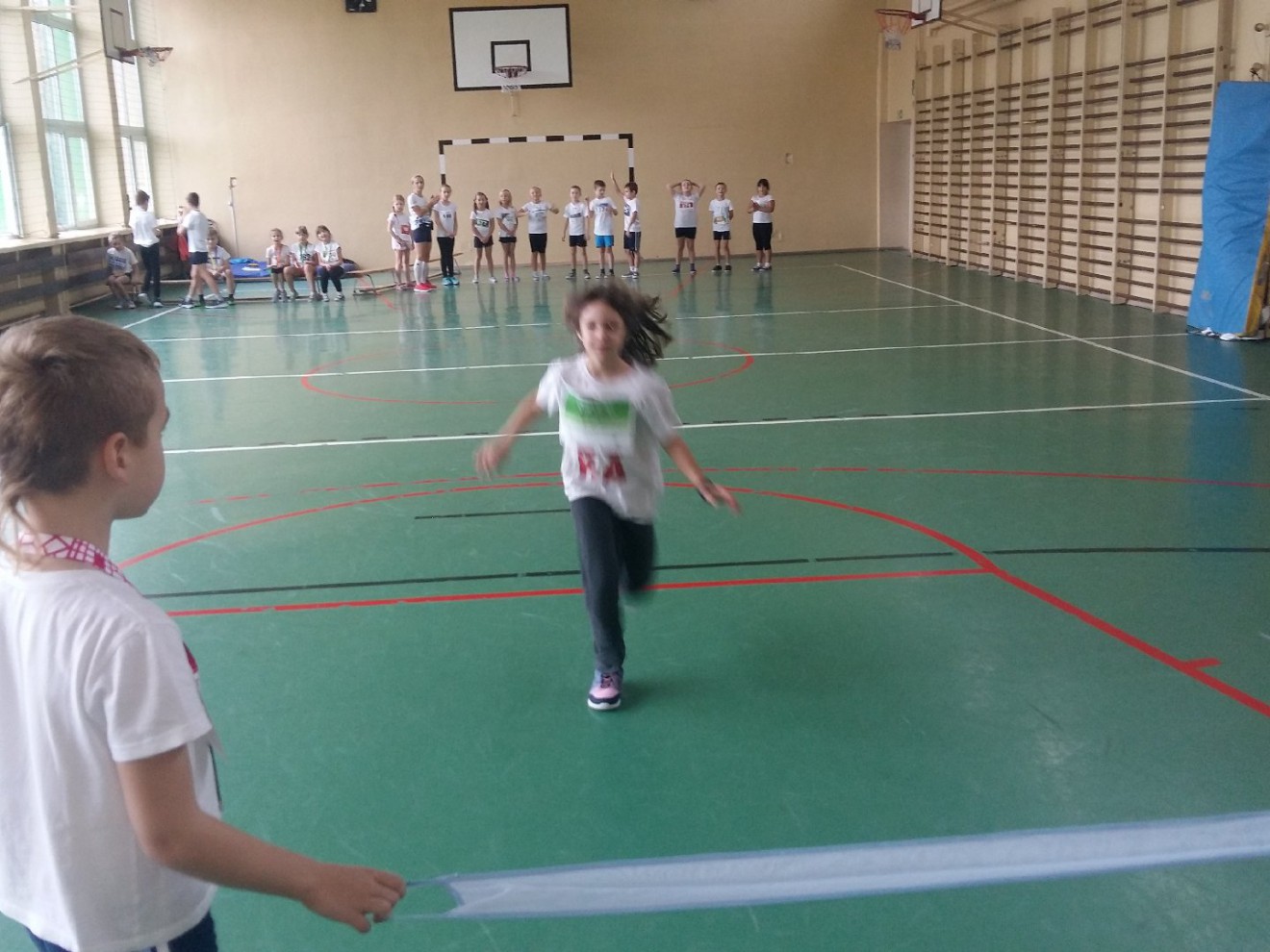 Sportowa lekcja w II c